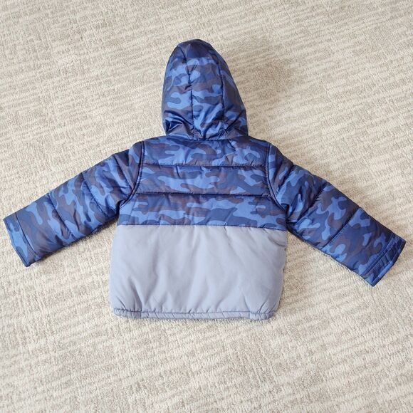 Carter's toddler boy camo puffer heavyweight jacket hood size 3T - Picture 10 of 10